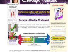 Tablet Screenshot of carolynhansenfitness.com